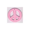 Drveni privezak „peace“ roze