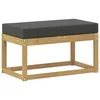Vidaxl Zunanji stolček klop Bela 80 x 43 x 45 cm Masiven les akacije