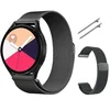 shumee JEKLENA ZAPESTNICA ZA SAMSUNG GALAXY WATCH ACTIVE 2 20 MM - ČRNA