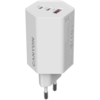 shumee Nalepka za stensko napeljavo CANYON HEXAGON 65 GaN 65 W 2 x PD 1 x QC UE Blanc