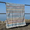 Fouta bombažna brisača Pica 90 x 175 cm, pisana