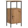 Vidaxl Nočna omarica artisan hrast 41x31x80 cm inženirski les