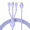 BASEUS Flash Series II 3-v-1 kabel 66 W 1,2 m vijoličen CASS040003