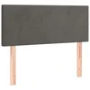 Vidaxl Posteljno vzglavje temno sivo 80x5x78/88 cm žamet