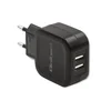 Qoltec stenski polnilnik 12 W | 5 V | 2,4 A | 2 x USB