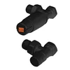 shumee Garnitura kotnih ventilov 1/2” x 1/2” za radiatorje luxrad, črna 9005 MAT