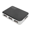 slomart usb hub digitus da-70220 črna črn/siv