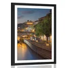 Plakat s paspartujem pobrežje Pariza - 30x45 white