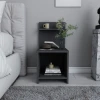 Hanah Home Noćni ormarić Ullman 35,6x72x37,4cm Antracit