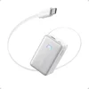ANKER Nano 10000mAh, 45W, sa ugrađenim USB-C kablom na izvlačenje, Power Bank beli