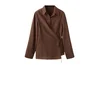 MANGO Bluza GALE temno rjava