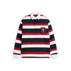 TOMMY HILFIGER Majica ecru/marine/rdeča