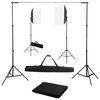 Komplet fotografske opreme sa svjetlima softbox i pozadinom