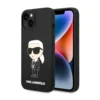 Maska Karl Lagerfeld Hc Silicone NFT Ikonik za iPhone 15 Plus crna