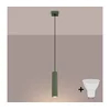 Brilagi - LED luster na sajli CRESTO 1xGU10/10W/230V zelena