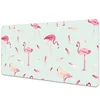 Decormat Namizna podloga Flamingos and feathers 100x50 cm