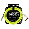 ERNIE BALL 6465 FLEX STRAIGHT/ANGLE INSTRUMENTALNI KABEL 3m - GREEN