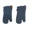Set of 2 kitchen mitts, Dark Blue - Tiseco