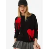 Bianco Lucci Pulover Pullover rdeča/črna