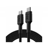 Green Cell KABGC29 PowerStream USB-C - USB-C 200cm Črna 200 cm USB kabel