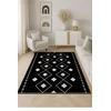 Conceptum Hypnose Tepih HM-CRP25-12, Pravougaoni, 160x230 cm, Crno-beli