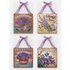 Home Gallery Vintage lavanda Set od 4 panela 18cm