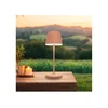 Eglo 901938 - LED stona lampa MANNERA-S, prigušiva, spoljna, punjiva, LED/1,8W/5V, IP54, narandžasta