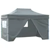 Vidaxl Zabavni šotor Antracit 280 x 410 x 315 cm Oxford tkanina