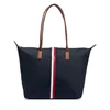 Tommy Hilfiger Ročna torba Popette Tote Corp AW0AW19027 Mornarsko modra