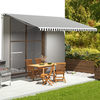vidaXL Nadomestno blago za tendo antracitno in belo 5x3 m