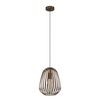Eglo 901097 - Luster na sajli ESPINAL 1xE27/40W/230V bronzan