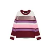 VERO MODA Pulover VMPLAZA večbarvno lila/rosé/temno rdeča/bela