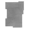 Siva ročno tkana volnena preproga 120x170 cm Zen Rectangles – Flair Rugs
