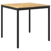 vidaXL Vrtni Bar Miza Bela in črna 110 x 108,5 x 105 cm