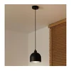 Duolla - Luster na sajli IRONLINE 1xE27/15W/230V, prečnik 17 cm, crna