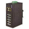 PLANET IGS-1020TF Industrijsko stikalo 8x 10/100/1000T, 2x 100/1000X SFP, -40~+75°C