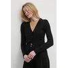 Jopica Pepe Jeans IZABEL CARDIGAN ženska, črna barva, PL702225