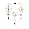 Dečiji luster na kablu TRIO 3xE27/20W/230V žuta/plava/siva