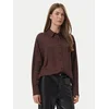 Guess Srajca W6BH46 W4236 Temno rjava Regular Fit