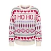 ONLY Pulover ONLXmas HO kremna / svetlo modra / rdeča / črna