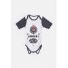 Partizan-Stefan Bodi kratakih rukava za bebe Partizan, Crno-beli