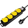 Logilink produžni kabl outdoor 4 mesta, prekidač, 1.5m, IP44, crna