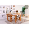 Hanah home Set trpezarijski sto i 4 trpezarijske stolice Cheri 4S Hrast-Krem