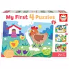 Educa - Puzzle In the yard Progressive - 1 - 39 kosov