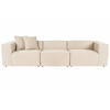 ATELIER DEL SOFA Sofa trosed Lora 3 Seater Peach
