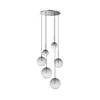 Ideal Lux - LED luster na sajli EQUINOXE 6xG4/2W/230V pr. 65 cm hrom/zadimljeno