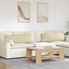 Jastučići za sofu 2 pcs Krema 120 x 40 cm tkanina