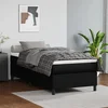 Okvir za krevet s oprugom crni 100x200 cm od umjetne kože