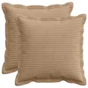 vidaXL Prevleka za blazino 2 kos HOUTEN Rjava 40 x 40 cm korduroy