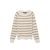 VERO MODA Pulover VMDOFFY  kremna / temno bež